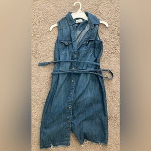 Denim sleeveless dress- size xs. Universal thread